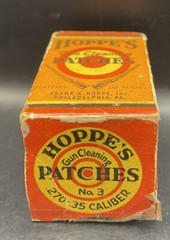Vintage Hoppe’s Gun Cleaning Patches No 3 .270 -.35 Caliber Box Is Full 100