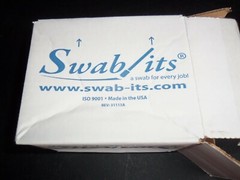 Box of 7 SWAB ITS® BORE-TIPS .45CAL FAST PATCHLESS FIREARM CLEANING FOAM SWABS