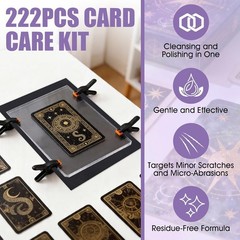 Trading Card Cleaning Kit Includes Polishing Paste and Spray for Surface Care
