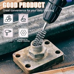 Stainless Steel Bore Brush Set – 8pcs Wire Brushes for Drill, Durable Twisted Br