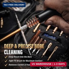 GLORYFIRE Universal Gun Cleaning Kit Fits .22 .357/9mm .38 .40 .45 Cal Handguns