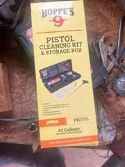 Hoppe’s No. 9 Pistol Cleaning Kit, All Calibers, Yellow Storage Box