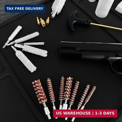 22 Caliber Cleaning Kit 6PCS Bronze Gun Cleaning Bore Brush Set Mop Cotton Chamb