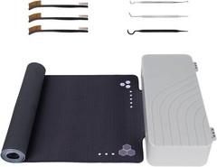 Gun Cleaning Mat 36 x 12”, Non-Slip Workbench Pad, Large Gun Mat in Storage Box
