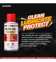 SUSOIER Gun Oil Cleaner Lubricant 4FL OZ Bottle Clp – 2PCS