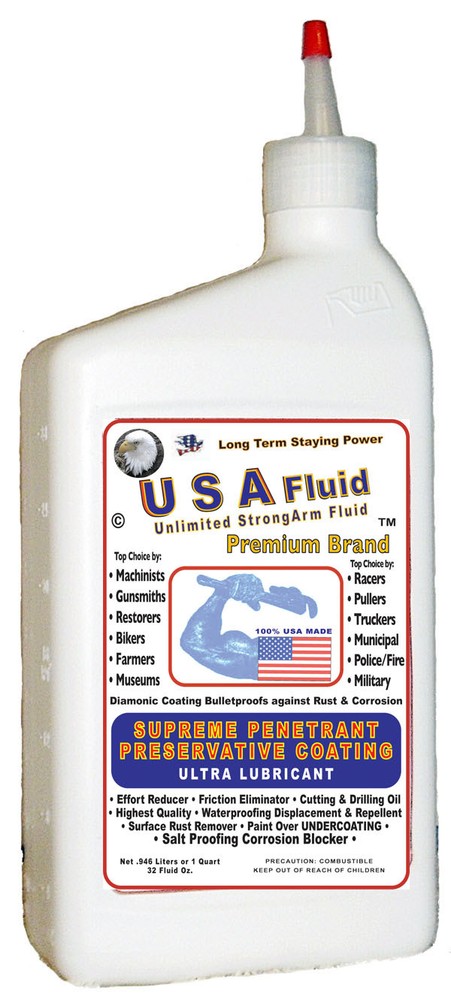 USA Fluid 132N Preservative Restoration Fluid & GUN OIL Penetrating Rust Cleaner