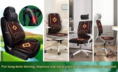 Cojín de Masaje Lumbar Comodo Espalda Universal Para Asiento de Coche Carro Auto