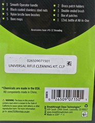 Breakthrough Clean Technologies Vision Series Universal Rifle Cleaning Kit CLP