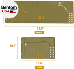 Gun Cleaning Mat 35.5×11.9 Magnetic Parts Organizer Non Slip Oil Resistant