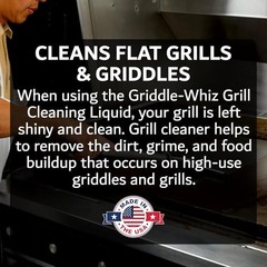 Griddle-Whiz 3 Piece Griddle Cleaning Kit | Liquid Cleaning Combo Kit – 3 Pcs
