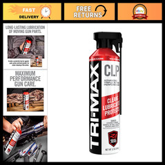 12oz Gun Cleaning Oil Spray – Long Lasting CLP Cleaner w/ Two-Position Nozzle, E