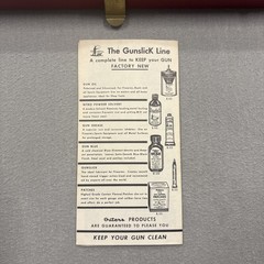 Vintage Outers Gunslick Pistol & Revolver Cleaning Kit .22 Cal Complete Unused