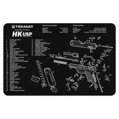 Tekmat H&K USP Black 11×17 inch Cleaning Mat-R17-HKUSP