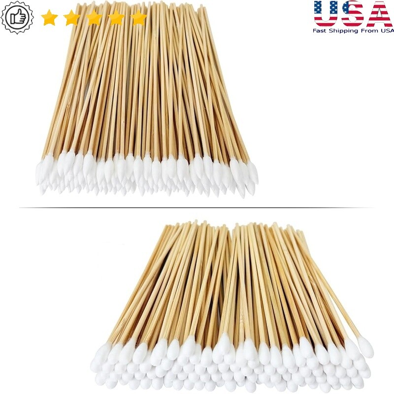 500PCS Gun Cleaning Swabs Cotton Lint Free Absorbent Precision Cleaning Supplies