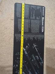 TekMat Mauser K98k Gun Cleaning Mat,12x36in,Black TEK-36-MAUSER