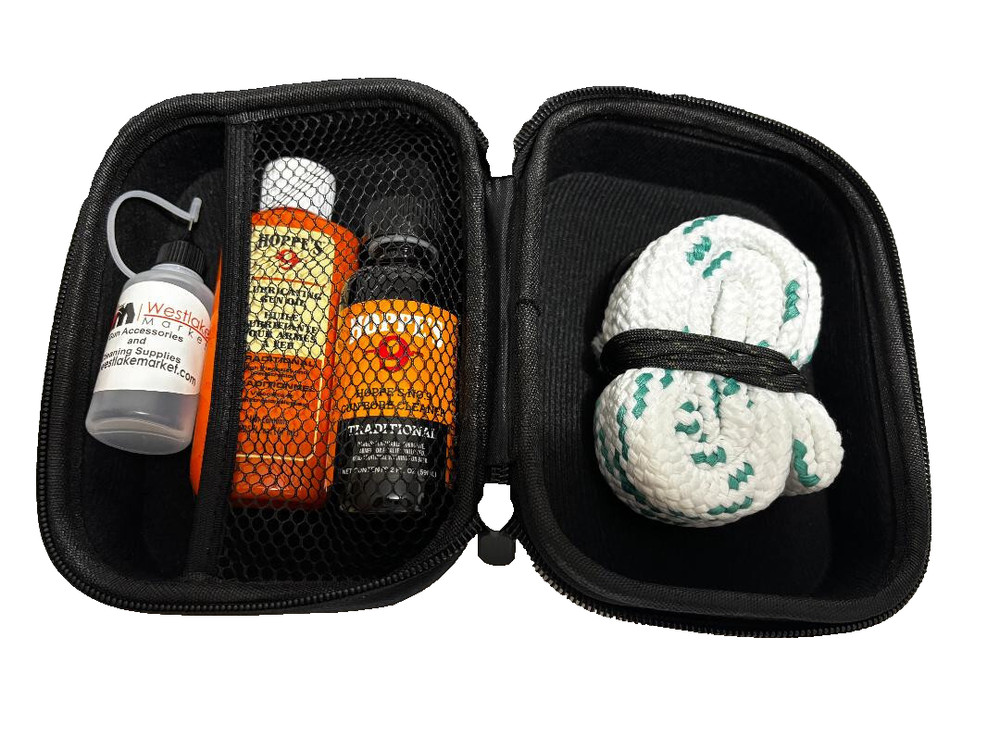 Westlake Market 12 Gauge Shotgun Cleaning Kit Cleaner Oil Snake Rope Hard Case