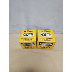 2 Box of Mill Run Brite Bore Gun Cleaning Patches No 5 NOS 12-16 GA
