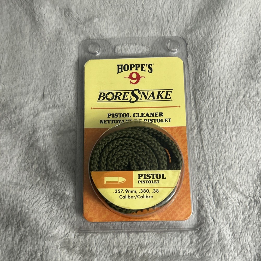 Hoppe’s Pistol Boresnake Cleaner .357 .380 9mm Caliber