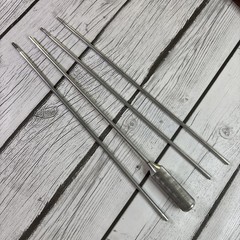 Vintage Duraluminum .22 Caliber Rifle Cleaning Rod in Storage Tube Stock #600 .