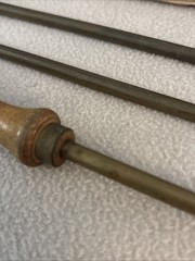 Vintage Marbles No 9728 Jointed Rifle Rod 28 Caliber and Up 36″ Brass w/Sleeve