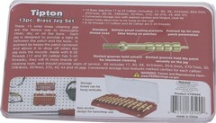 Tipton 749245 13-Piece Solid Brass Jag Set Multi-Caliber w/ Storage Box
