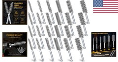 Durable Stainless Steel Bore Brushes – 24 Piece Set for Effective Rust Removal