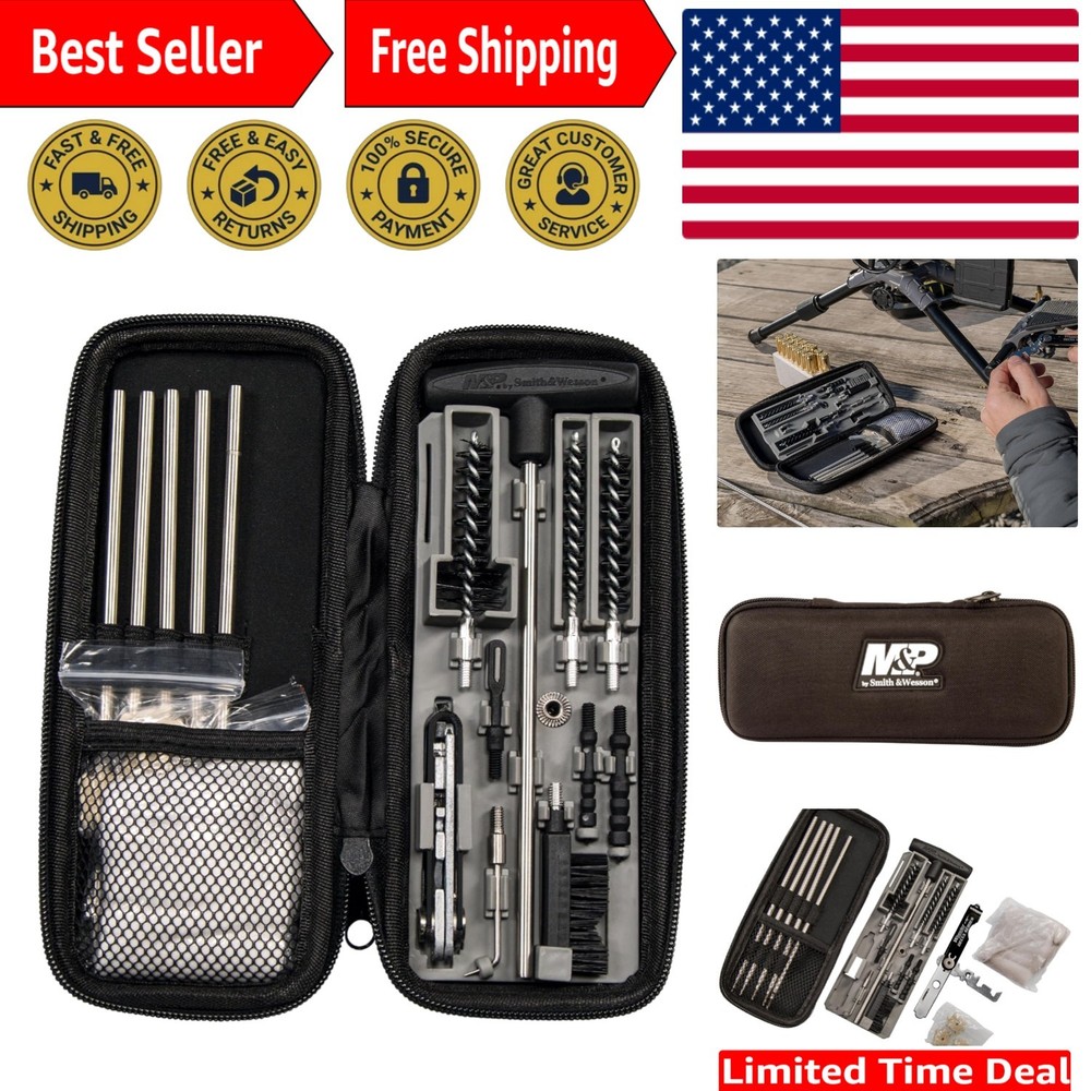 Compact Cleaning Kit for Rifles & Pistols – Ultimate Gun Maintenance Solution