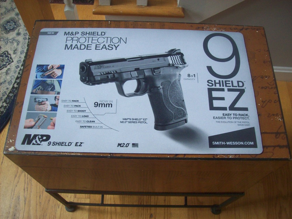 Authentic Smith & Wesson Collectible Counter Matt. Rubber Backing 17″ X 11″