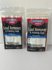Lot 2 Birchwood Casey Lead Removed and Polish Cloth 6×9 Brand New