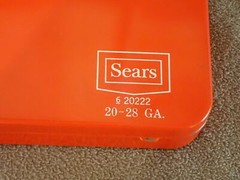 Vintage Sears Roebuck and Co GUN CLEANING KIT No. 6 20222 20-28 ga Metal Box