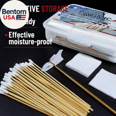 Gun Cleaning Supplies – Gun Cleaning Patches and Long Cotton Swabs Set, 6″ Cotto