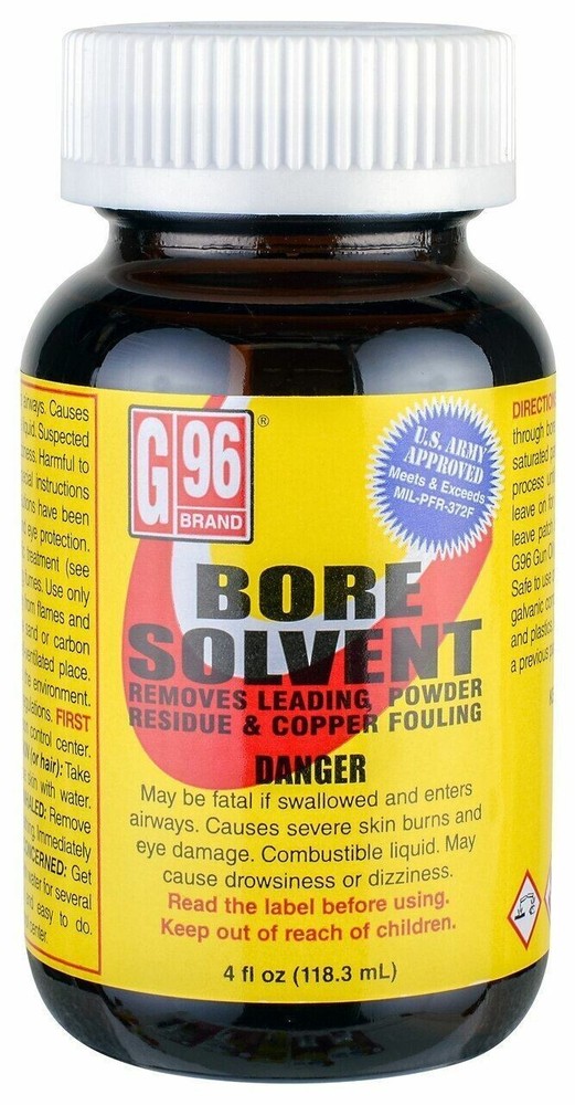 G96 Military Grade Gun/Rifle/Firearm Bore Cleaner Solvent – US Army Approved 4oz