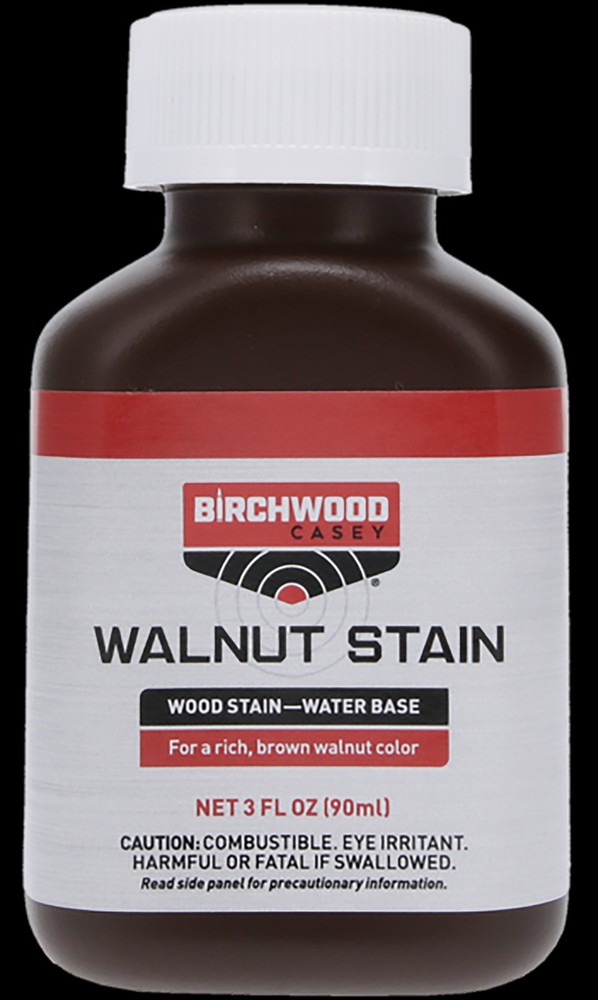 Birchwood Casey Walnut Stain Wood Stain Water Base 3 fl oz Bottle-24123