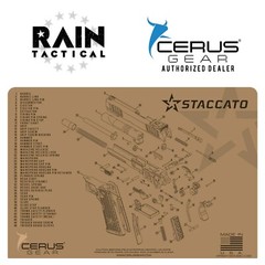 For STACCATO 2011 Cleaning Mat Cerus Gear PREMIUM Made in USA FDE
