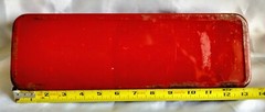 Vintage Red Metal Box OUTERS GUNSLICK RIFLE CLEANING KIT ~ Tin Only ~ No. 477  