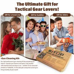 59 Pcs Universal Premium Gun Cleaning Kit Rifle Pistol Shotgun for All Caliber