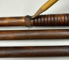Vintage Wood & Brass 3 Piece Shotgun Cleaning Rod With Soft Tip
