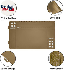 Gun Cleaning Mat, Premium Magnetic Pad with Organizer Parts Tray, Anti-Slip Rubb