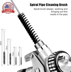 17pcs Multi-Purpose Spray Gun Cleaning Kit,Nylon Brushes Paint Gun Cleaning Kit