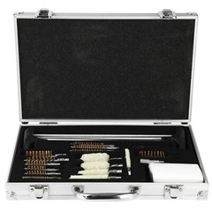 NcSTAR Universal Cleaning Kit 10 Bronze Brushes 2 Rod Sets with Aluminum Case