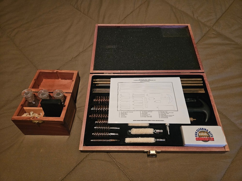 2 ITEMS: Gunmaster Universal Cleaning Kit Model: UGC 76W / Knife Sharpening Kit