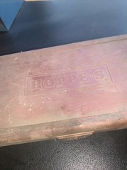 VTG 1965 HOPPE’S GUN CLEANING KIT Lubricating Oil Can FULL Solvent Rods Instruct