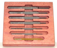 Lyman 7031273 Gunsmith Punch Set Multi-Size Steel Roll Pin Punches