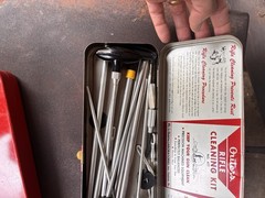 Vintage Outers Gunslick Rifle & Revolver Cleaning Kits Red Tin Lot No. 477