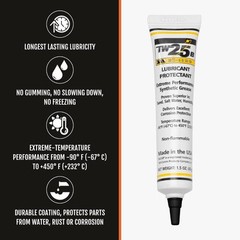 MIL-COMM TW25B Gun Grease Lubricant 1.5-Ounce Tube