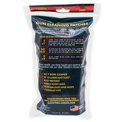 SHOOTERS CHOICE 2.5in Cotton 100-Pack Gun Cleaning Patches (SHF-917-100)