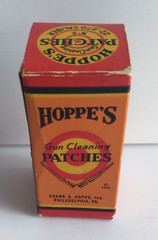 Vintage Hoppe’s .22 – .270 Caliber Gun Cleaning Patches No 2 Box FULL 1940s USA