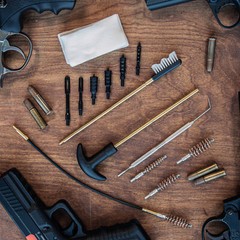 ASR Outdoor 66pc Pistol Cleaning Kit In Zippered Shell Case
