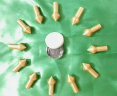 Gunsmith Tools -12 Brass Muzzle Laps – Rifle Or Pistol Crowning+Lapping Compound