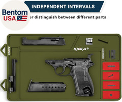 Gun Cleaning Mat, Pistol Maintenance Mat Anti-Slip Thick Rubber Rifle Handgun Cl